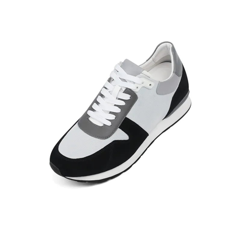 He Jinchang Anti Slip And Wear Resistant Lightweight Balance Skateboard Shoes Men's Black Gray-3