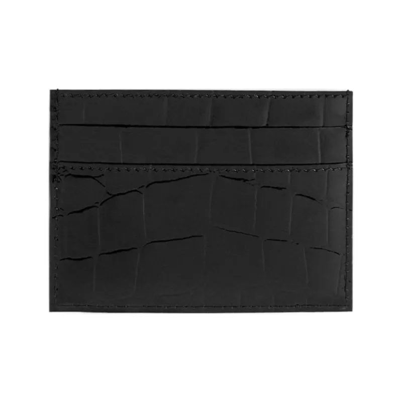Balenciaga Neo Classic Cow Leather Card Clip Card Holder Women's Black-1