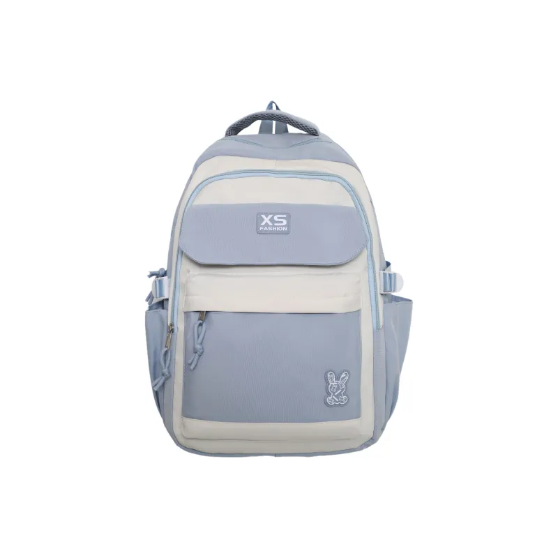 MOK Nylon Backpack Regular Unisex Pink/Black/Purple/Green/Blue-8