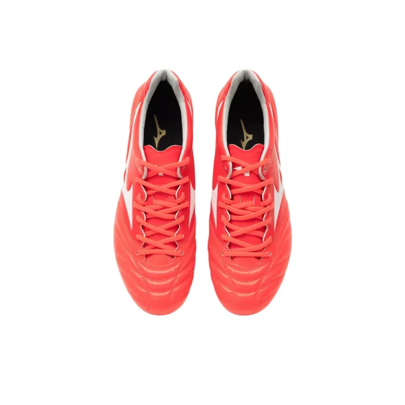 Mizuno MONARCIDA NEO 2 Anti Slip Wear Resistant Soccer Shoes Men's Red White Yellow-2