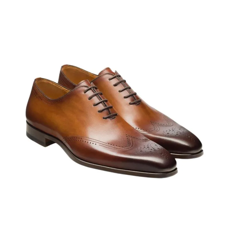 Magnanni Jonas Dress Shoes Men's Brown-2