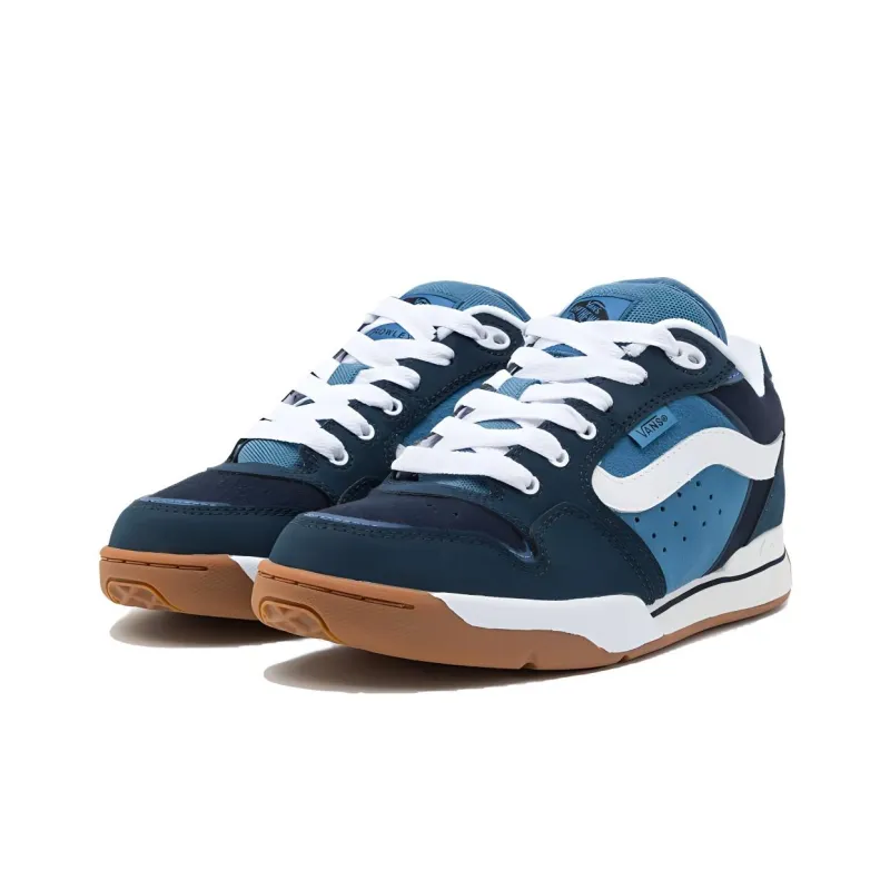 Vans Rowley Anti Slip Wear Resistant Low Top Casual Shoes Unisex Blue-2