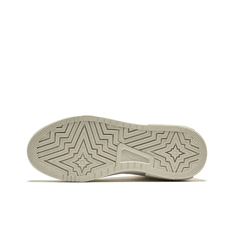 Erke Pact 3 Wear-Resistant Slip-Resistant Mid-Top Skateboard Shoes Men's Microcrystal White Float Stone Gray-3