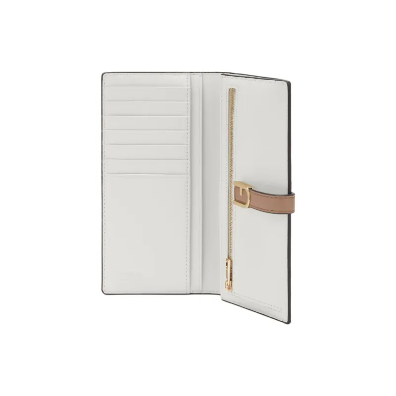 Furla Multicolor Calfskin Wallet Extra Large Women's Sage With Taupe Accents-2