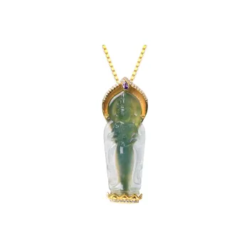 Clear Snow Ice Type Necklaces Unisex