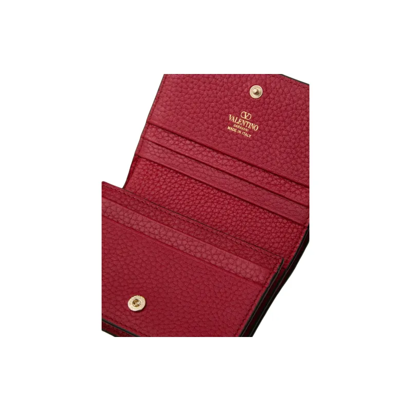 Valentino Garavani Rockstud Foldover Top Wallet-4