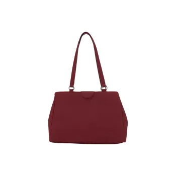 O Bag Polyvinyl Chloride Blended With Polyester Handbag Shoulder Bag Women's Vienna Burgundy