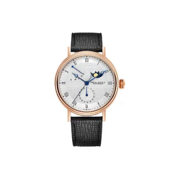 Sea Gull LE BRASSUS Automatic Mechanical Movement Genuine Leather Strap Watch Men's Watches White Dial