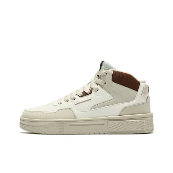 Erke Pact 3 Wear Resistant Slip Resistant Mid Top Skateboard Shoes Men's Microcrystal White Float Stone Gray