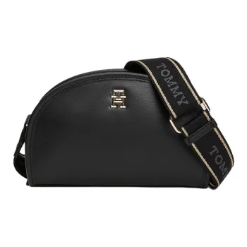 Tommy Hilfiger Polyurethane Crescent Camera Bag Crossbody Bag Shoulder Bag Women's Black