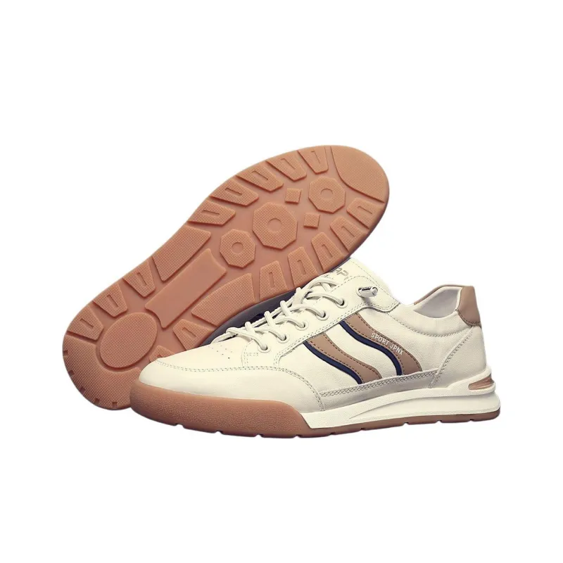 JANE HARLOW Low-Top Skateboard Shoes Men's White Yellow-4