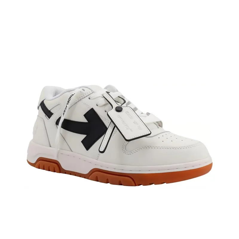 OFF WHITE Out Of Office Panelled Leather Sneakers-3