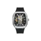 6-12 Numbers Black Rubber Strap