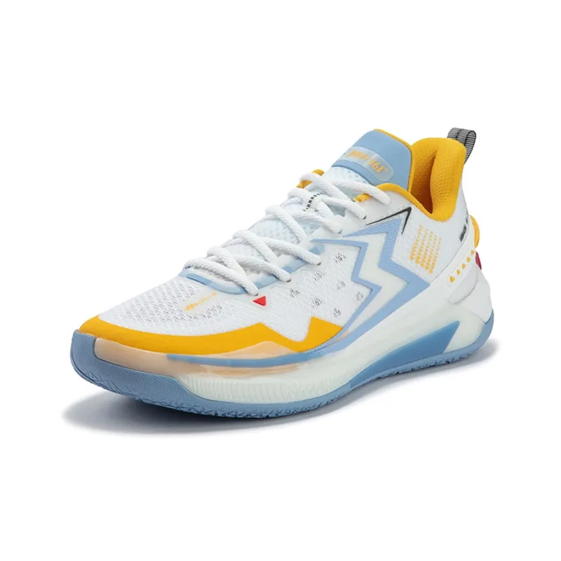 361° BIG3 5.0 Quick Denver Cushioning Anti Slip Wear Resistant Breathability Low Top Basketball Shoes Unisex Sky Blue-1