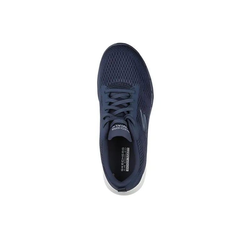 Skechers Go Walk 6 Anti Slip Wear Resistant Low Top Casual Shoes Women's Blue-3