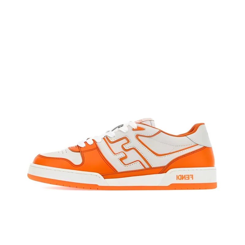 FENDI Round Toe Low Top Panelled Sneakers-0