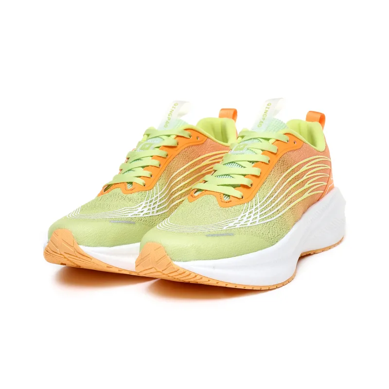 Qing Pao Running Shoes Women's Low Top Yellow-2