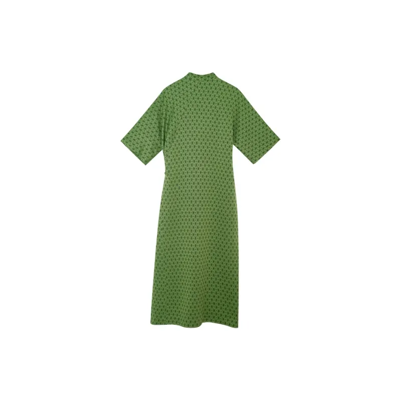 ROSESTUDIOBYGUOPEI Short Sleeved Dresses Women's Green-1