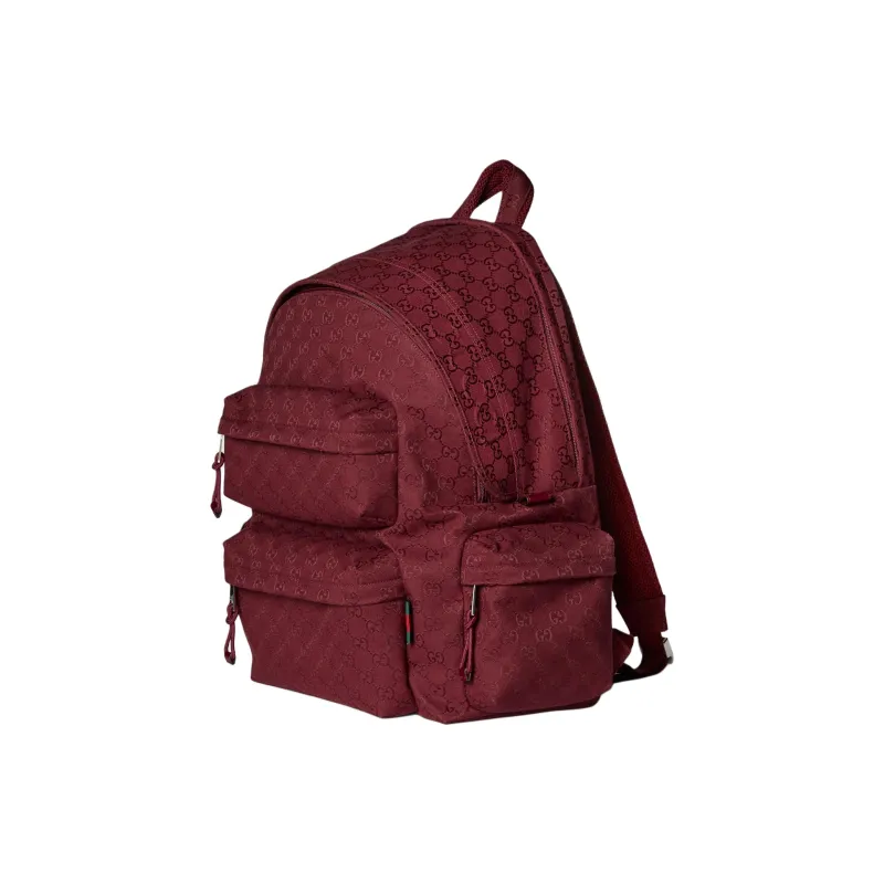 GUCCI Canvas Backpack Large Size Men's Ancora Red-1