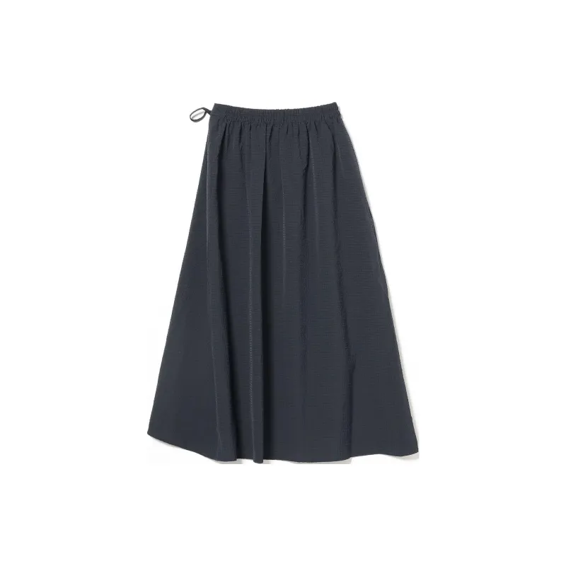 Beams Casual Long Skirts Women's Marine Blue-1