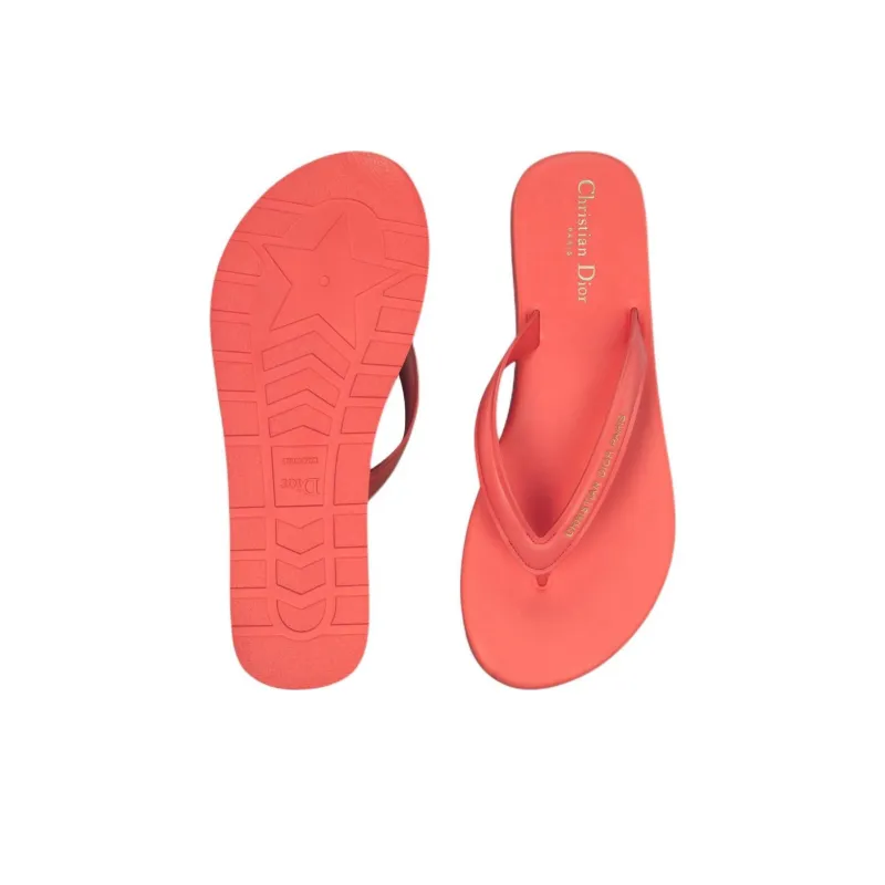 DIOR DIORIVIERA Flip Flops Women's Orange-4