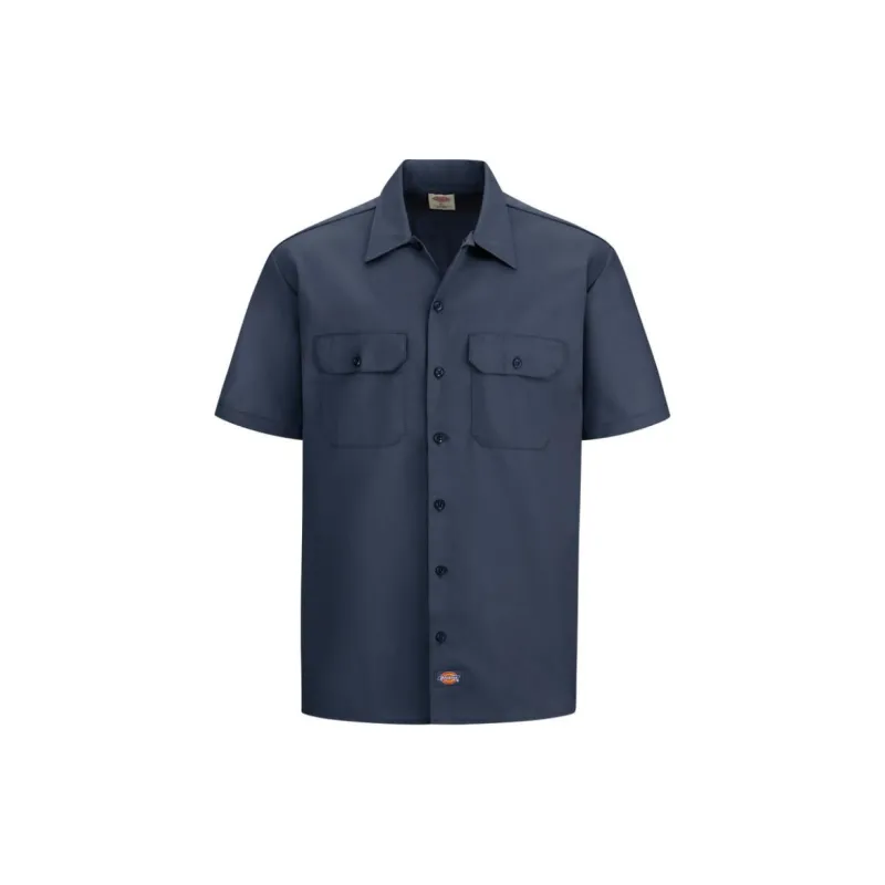 Dickies Short-Sleeve Traditional Work Shirt Shirt Men's Dark Marine Blue-1