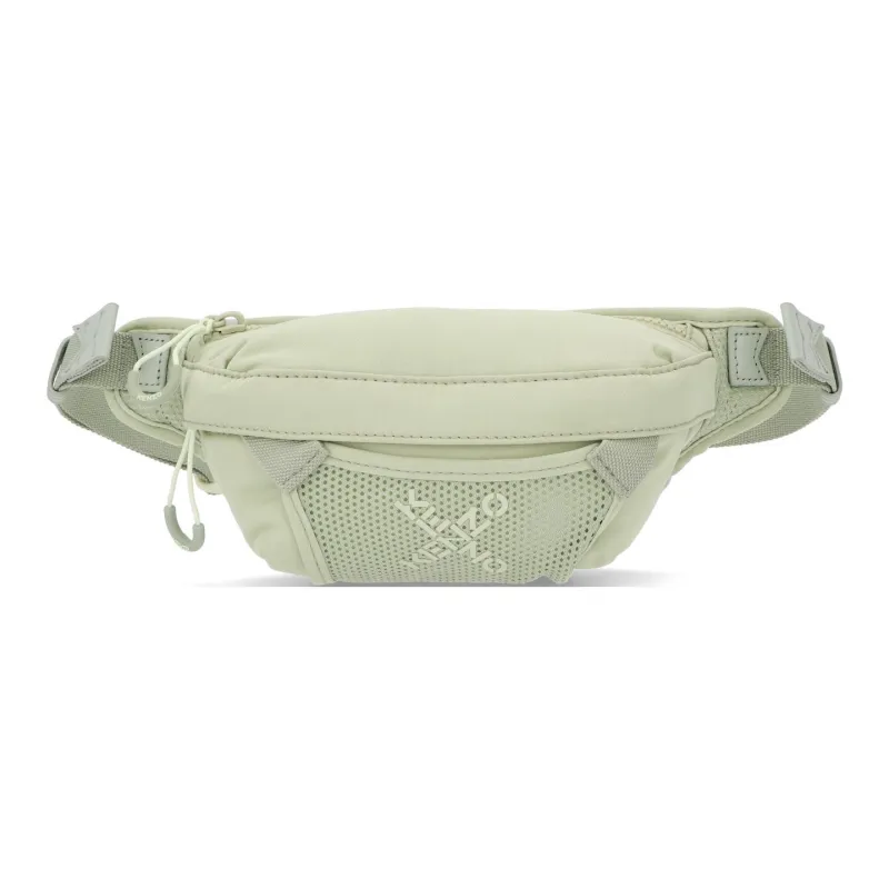 KENZO Nylon Shoulder Bag Crossbody Bag Fanny Pack Unisex Light Green-0