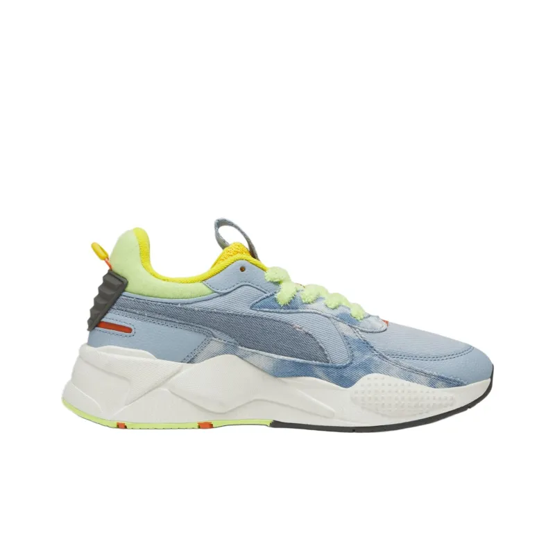 PUMA RS X Shock Absorbers With Slip Resistant And Abrasion Resistant Properties Low Top Casual Shoes Men's Blue Green-1