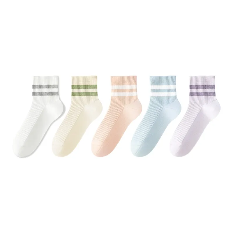 B&C.Room SS24 Mid Calf Socks Women's 5 Pack-8