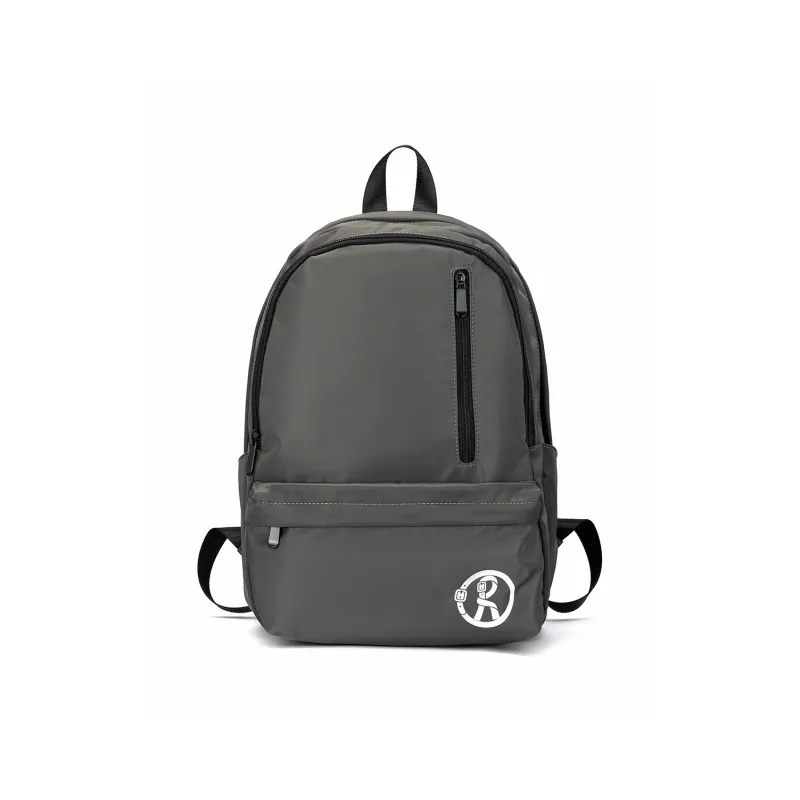 ROBERTA DI CAMERINO Fabric Backpack Fashion Travel Bag Laptop Bag Students Backpack Large Size Unisex Black/Gray-5