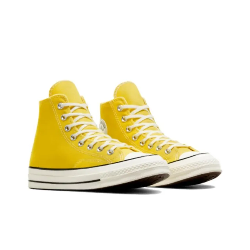 Converse Chuck 70 Anti Slip And Wear Resistant Lightweight High Top Canvas Shoes Unisex Yellow-2