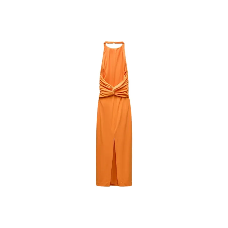 ZARA Slip Dresses Women's Orange-1