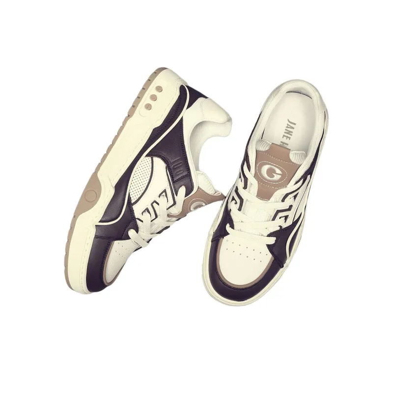 JANE HARLOW Low-Top Skateboard Shoes Men's Apricot-3