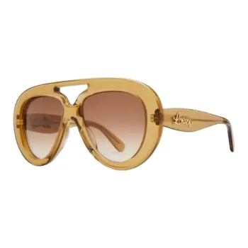 LOEWE Acetate Aviator Sunglasses Women's Gold
