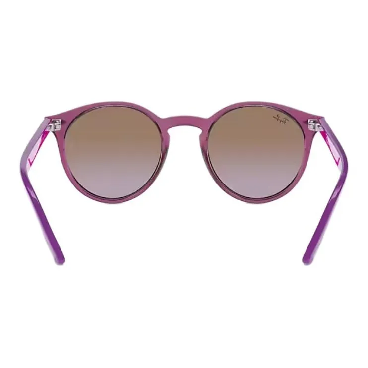 RayBan Injection Molded Round Sunglasses Kids' Purple-4
