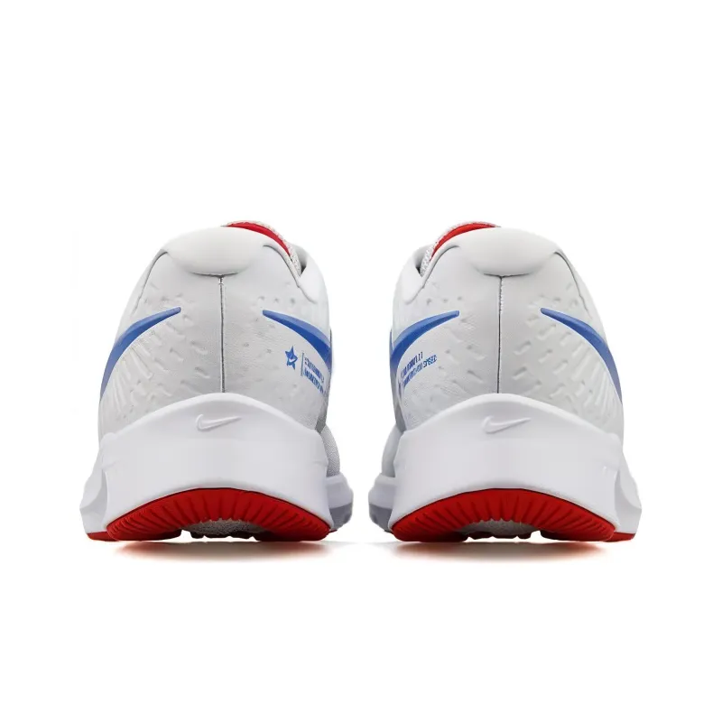Nike Star Runner 2 Cushioning Anti-Slip And Wear-Resistant Low-Top Running Shoes Women's Gray Blue Red-3