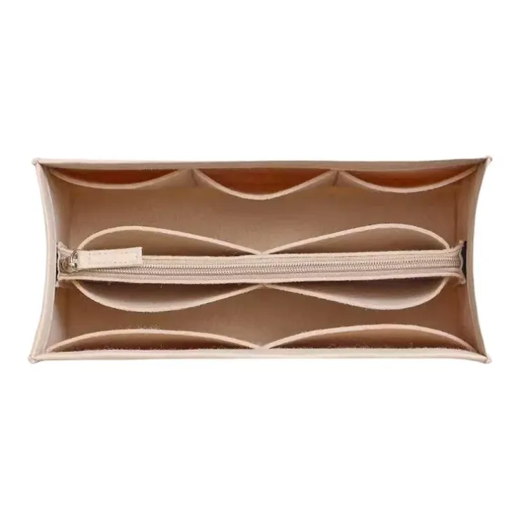 BagINBAG Felt Bag Accessory Bag Insert Women's Beige Coffee-4