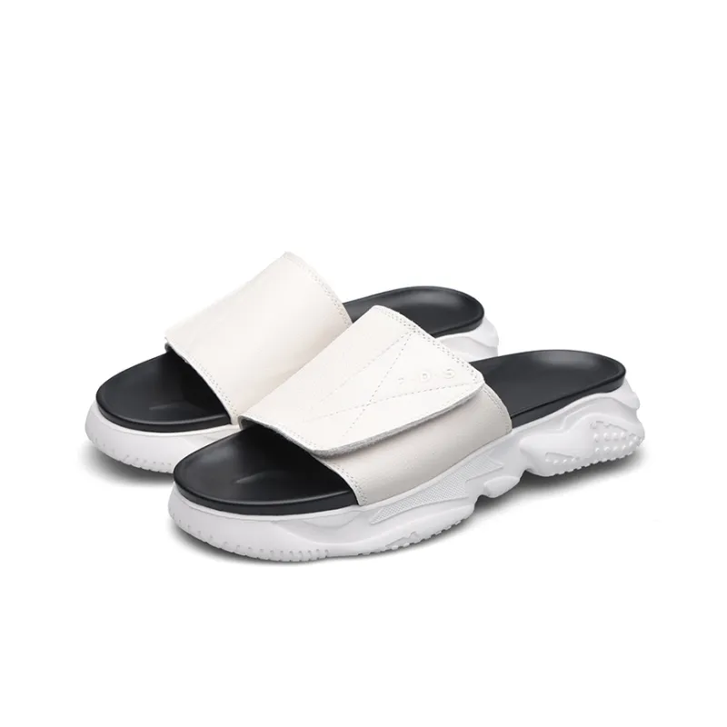 PARDASAUL Slip Resistant Slide Slippers Men's White-2