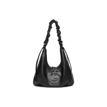 Tanita West Top Grain Cow Leather Crossbody Tote Bag Regular Women's Black