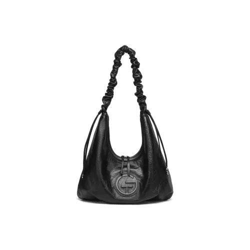 Tanita West Shoulder Bags Black Black - Premium Cow Leather