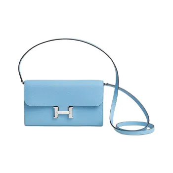 HERMES Constance To Go Epsom Calfskin Shoulder Bag Crossbody Bag Wallet Women's 7N Celeste Sky Blue