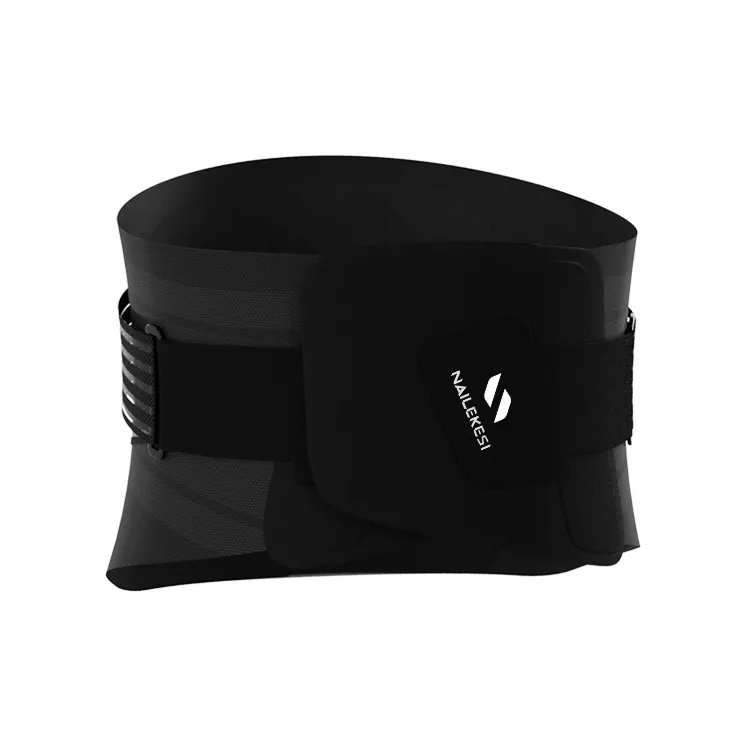 NAILEKESI Back Support Braces Fitness Badminton Basketball Breathable Protective Compression Elastane Nylon Unisex-4