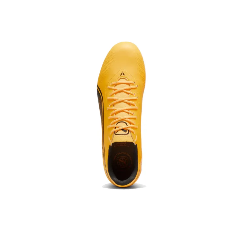 PUMA King Pro Soccer Shoes Unisex Low Top Yellow Black-3