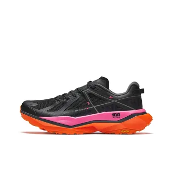Anta Champion Series Anti Slip Wear Resistant Low Top Outdoor Shoes Men's Black Pink