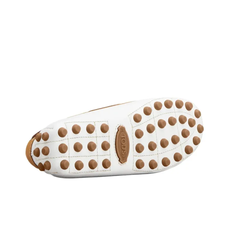 TOD'S Gommino Beanie Shoes Women's White-4