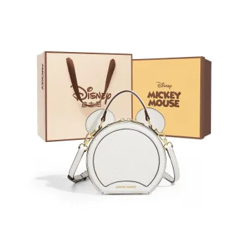 Disney Mickey Series Polyester Crossbody Bags Handbags Regular Women's Black/White