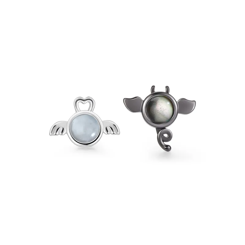 PIARA S925 Silver Stud Earrings Women's-0
