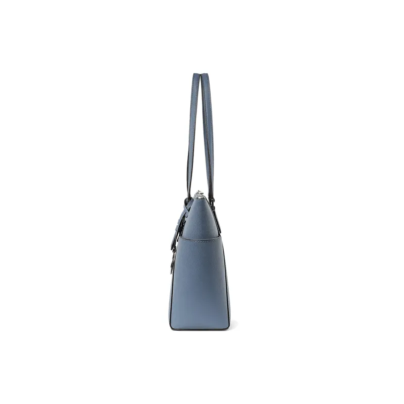 MICHAEL KORS Charlotte Artificial Leather Tote Bag Shoulder Bag Large Size Women's Blue-3