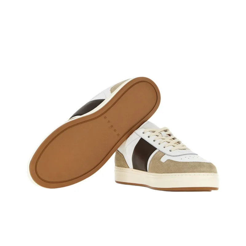 HOGAN H TV Low Top Skateboard Shoes Men's White-5
