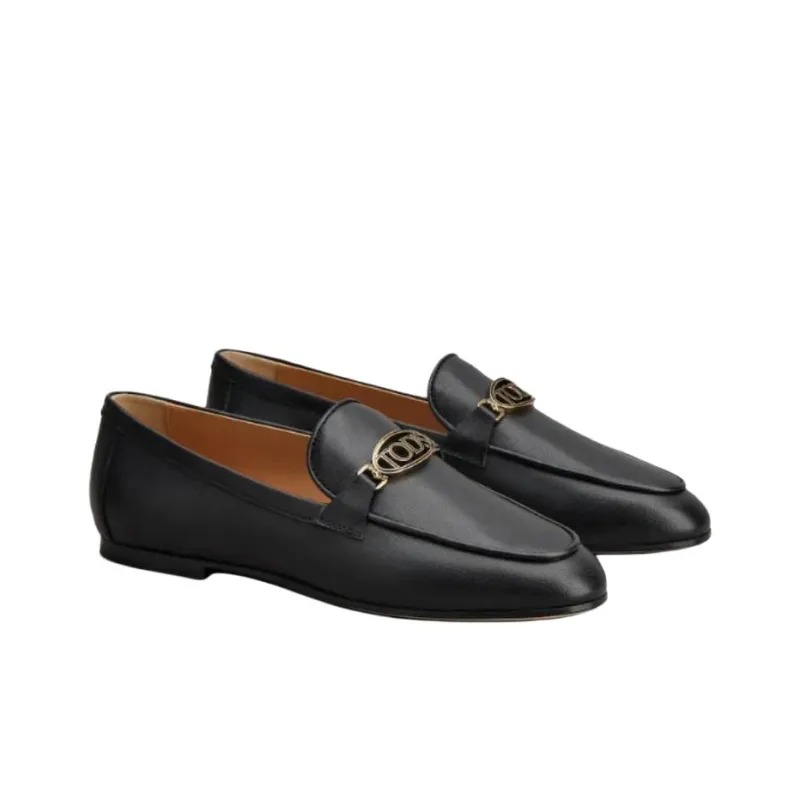 TOD'S Logo Plaque Slip On Loafers Women's-2